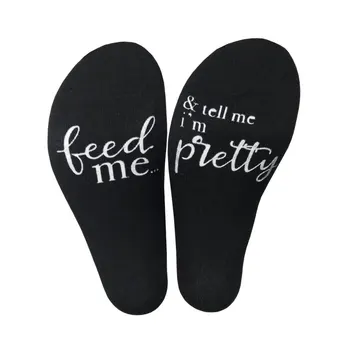 

Birthday gift for girlfriend love gift feed me letter socks anniversary present valentines day gift