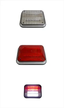 

1x 12v 24v red white led flashing strobe lights for ambulance pumper fire engines lamps police Perimeter light 260x205x55mm 978
