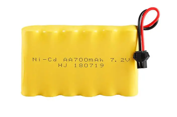 

MasterFire 7.2V AA 700mAh Battery Rechargeable Ni-cd Batteries Pack with Black SM 2P Plug for Remote Control Toys