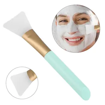 

2Pcs DIY Silicone Facial Mud Mask Brush Stirring Stick Makeup Applicator Tool Facial Mask Brushes Flat Brush Head Skin-friendly