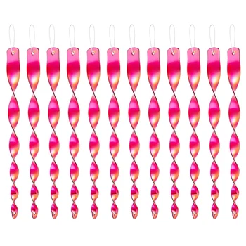 

Reflective Rods Bird Repellent Device 12 Pcs Reflective Spiral for Bird Control to Prevent Birds From Protecting Gardens