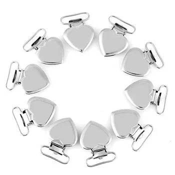 

Heart Shape Braces Iron Pacifier Clip Care Soother Suspender Nipple Baby Infant Feeding Accessory Holder Nursing Clamp