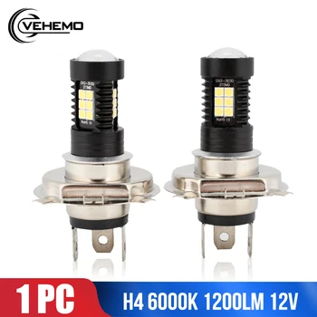 

Front Lamp LED Fog Light High Power LED Headlight Lighting Assembly Automobile H4 1200LM Universal