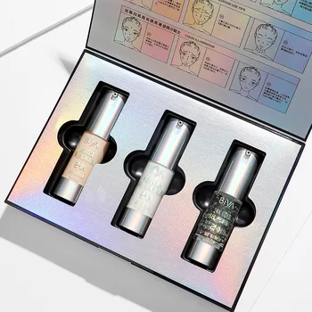 

Hot Selling Hot Selling Biya Tobiah Makeup Skin Care Set Makeup before the Isolation Liquid Foundation Eye Brightener Three-piec