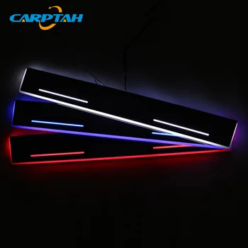 

CARPTAH Trim Pedal Car Exterior Parts LED Door Sill Scuff Plate Pathway Dynamic Streamer light For Acura MDX 2010 2012 2013 2014