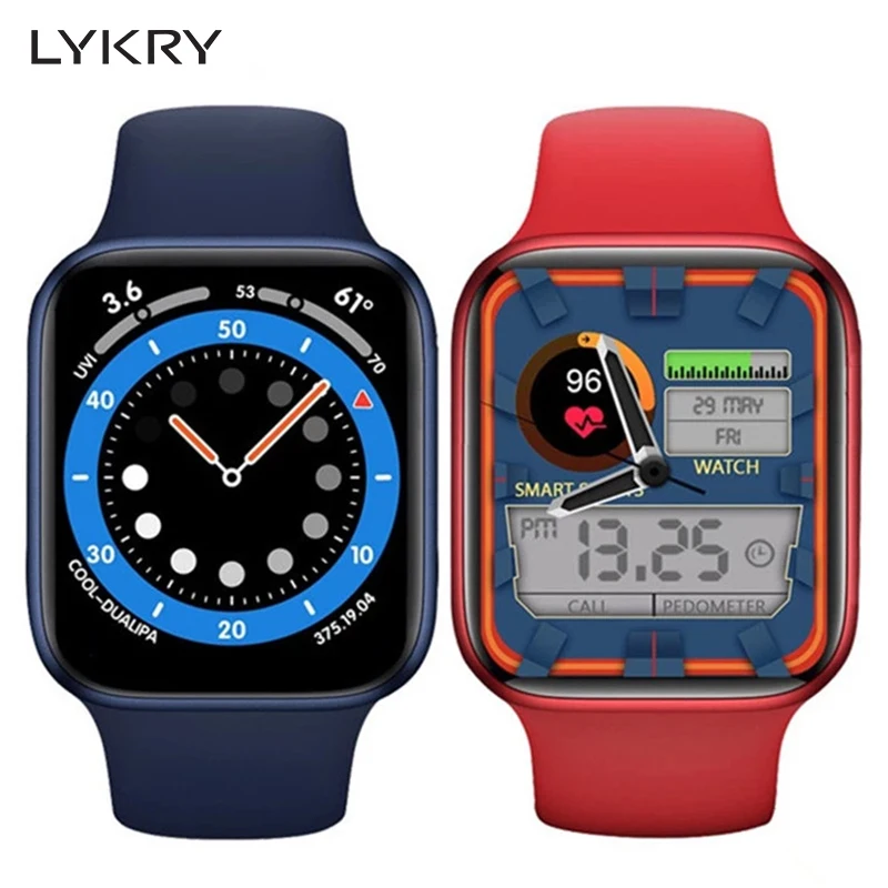 LYKRY IWO DW35 Smart Watch 1.75inch Screen Bluetooth Call Wireless Charger Men's Watches Body Temperature PK HW16 HW22 pro |