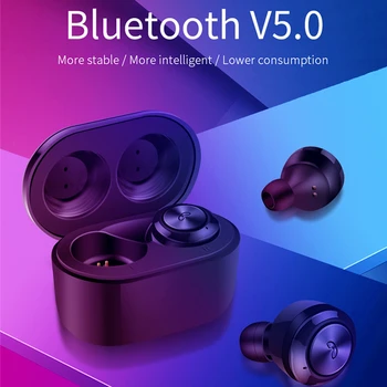 

TWS Fingerprint Touch Wireless Bluetooth Earphones HD Stereo Noise Cancelling Gaming Headset Waterproof With Mic Charging Box