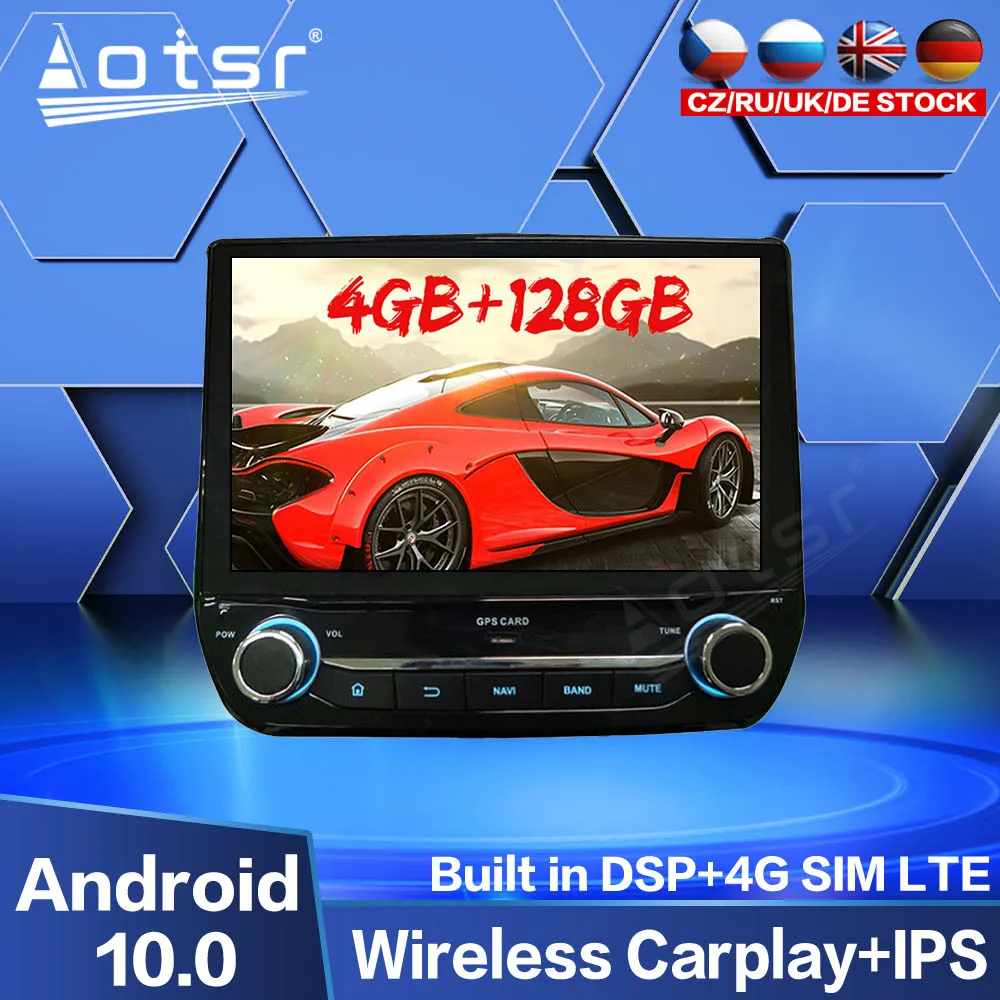 

Магнитола Carplay, 128G, Android, GPS-навигация, для Ford Fiesta 2009-2016, мультимедиа, DVD, видео плеер, аудио, стерео экран, головное устройство
