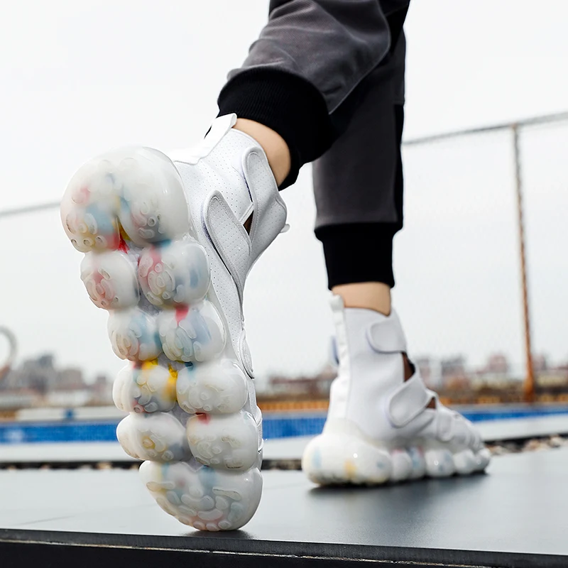 Fashion Men's Sandals Summer Soft Sandals High Quality Microfiber Leather Sandals Outdoor Antiskid Damping Men Roman Sandals