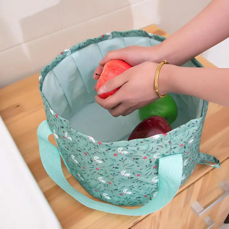 Portable Foldable Basin Travel Camping Washbasin Folding Footbath Outdoor Fishing Bucket Wash Clothes Basket