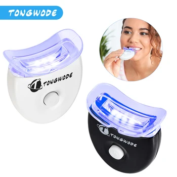 

5 LED Chips Teeth Whitening Accelerator Cleaning Teeth Whitening Light Stains Dental Bleaching Equiptment Food Grade Tray 35g