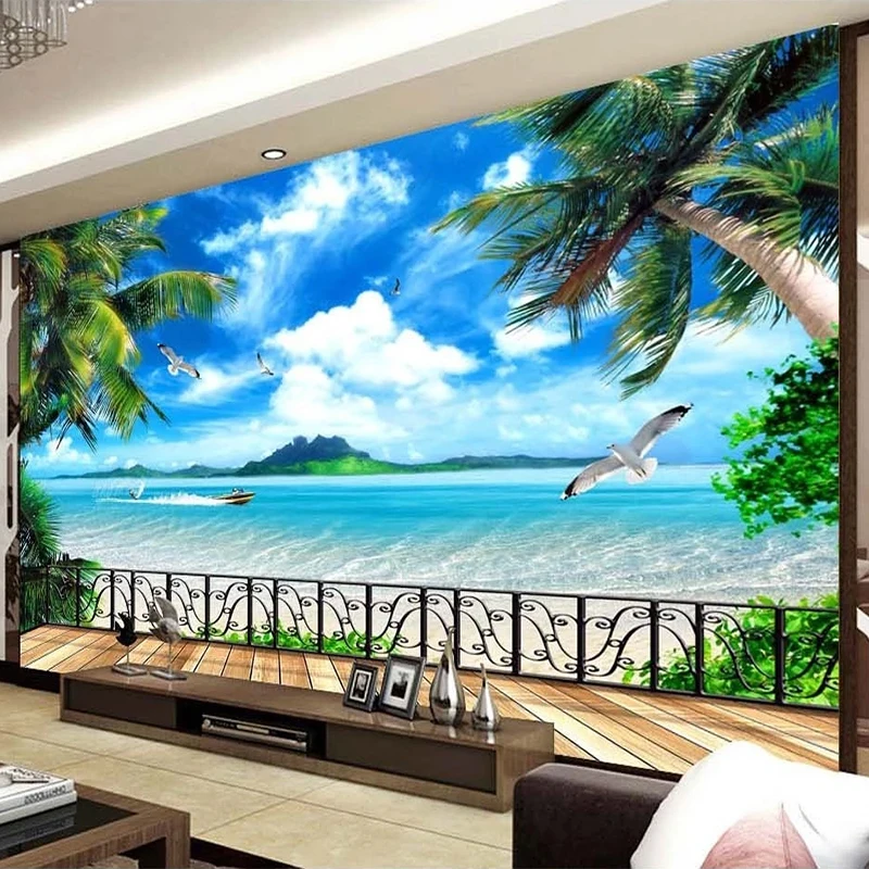 de fora visao do mar pintura 01