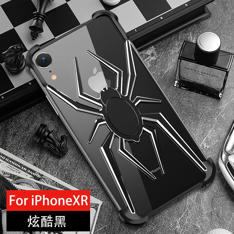 spider The element stents for Apple iPhone X XS Max Case Cover Coque iPhone 11 Pro Max Xr 8 7 6 6s Plus Luxury style shockproof