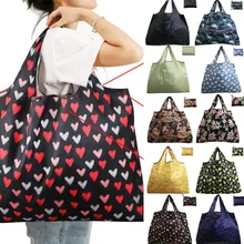 Функциональная 1 шт складная сумка для покупок Милая Ткань Оксфорд переносная Экологически чистая продуктовая сумка многоразовая сумка для дам
