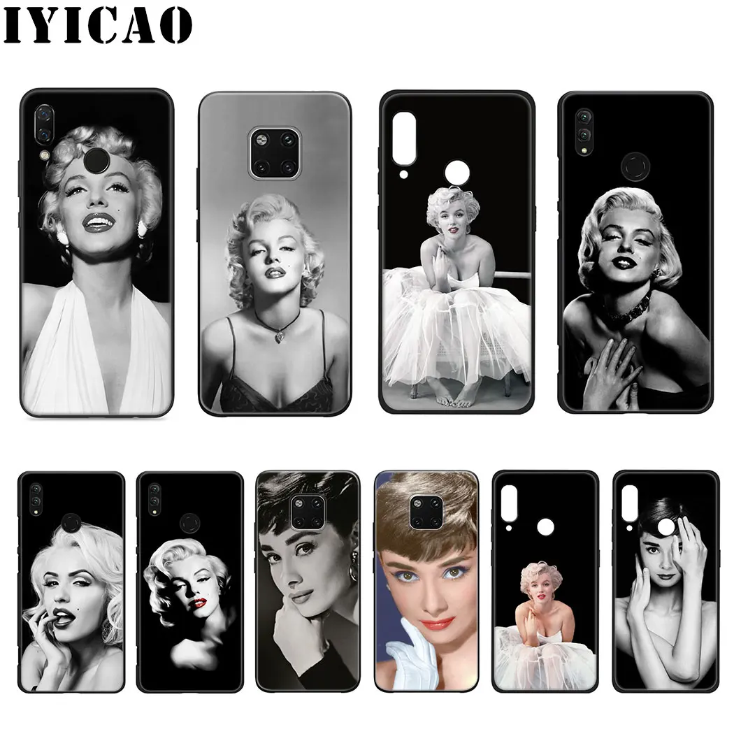 IYICAO Marilyn Monroe Lovely Soft Silicone Case for Huawei Mate 20 10 Lite Pro Nova 5i 4 3i 3 2i 2 |