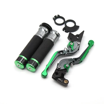 

For KAWASAKI ZX6R/636R ZX-6RR ZX9R ZX10R ZX12 Motorcycle Accessorie Folding Brake Clutch Levers & Throttle Handlebar Hand Grips