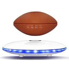 Смарт регби стиль Bluetooth колонки Магнитная подвеска дизайн супер бас 360 ° стерео TWS интернет технология HD вызов светодиодный светильник
