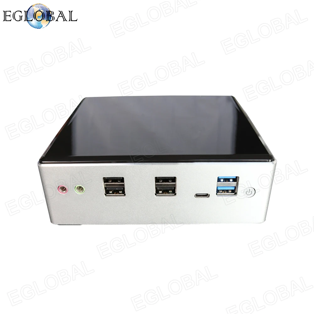 Eglobal Мини ПК NUC компьютер Intel i7 8550U i5 8250U 4 ядра 8 нитей 2* DDR4 2* Lans M.2 NVMe Win10 Pro Linux WiFi USB-C DP HDMI