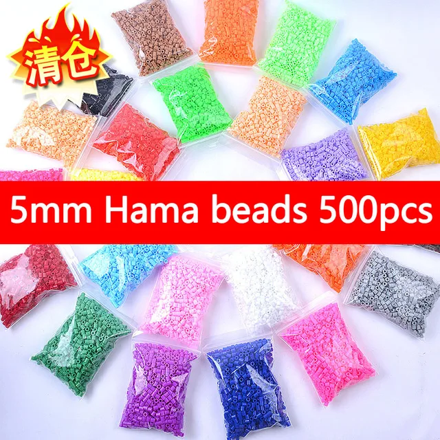 500 PCS/ Bag 5mm perler PUPUKOU Hama Beads 36 Colors Kids Education Diy Toys 100% Quality Guarantee New diy toy fuse beads 1
