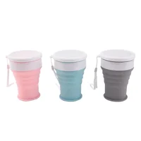200Ml Silicone Folding Glass Camping Travel Mug Portable Telescopic Coffee Cup Outdoor Water Cup Folding Water Bottle Drinkware 6