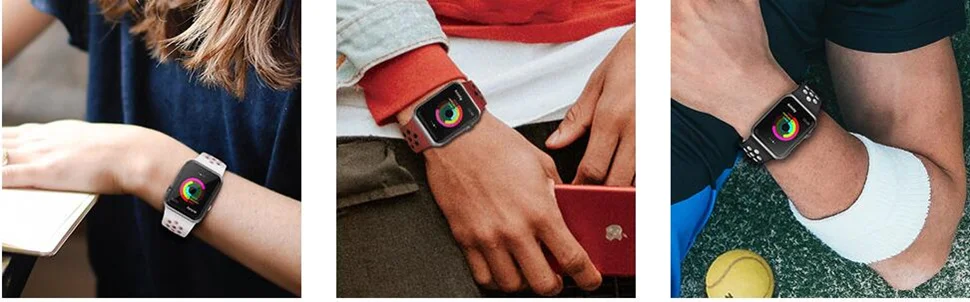 Silicone Strap For Apple Watch band 44mm 40mm iWatch 38mm 42mm Smartwatch watchband Bracelet Apple Watch 6 SE 5 4 3 Accessories