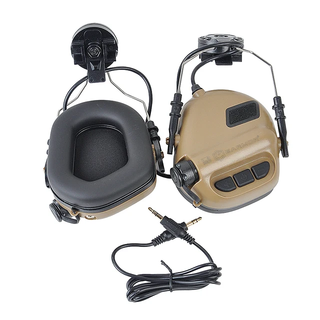 2021 EARMOR M31H MOD3 Tactical Military Headset with Noise Canceling Hearing Protection Softair Aviation for FAST MT Helmets 