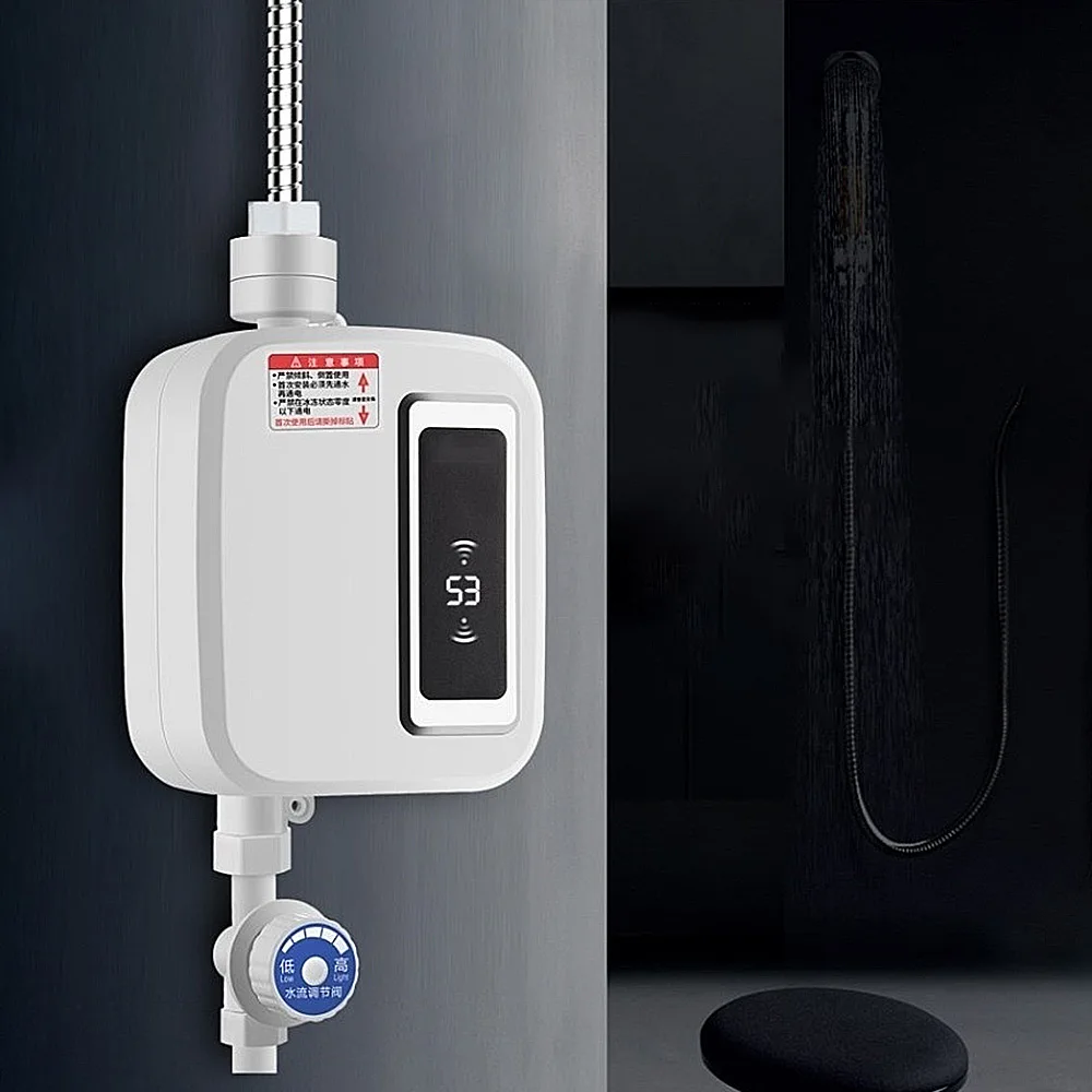 3500W Thermostatic Water Heater Fast Heat Mini Shower Instant Heating  Electric Heating Winter Household Instant Tankless 220V - AliExpress