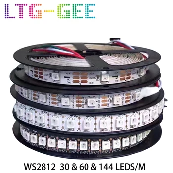 

LTG-GEE 5V WS2812B WS2812 Led Strip Individually Addressable Smart RGB Led pixel strips Black/White PCB Waterproof IP30/65/67