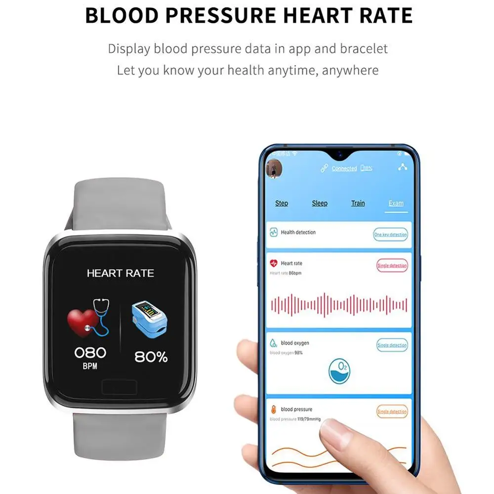 Nennbo Ai09 Smart Watch Bracelet Ports Waterproof Fitness Heart Rate Blood Health Monitoring Pressure Health Step Remote Watch