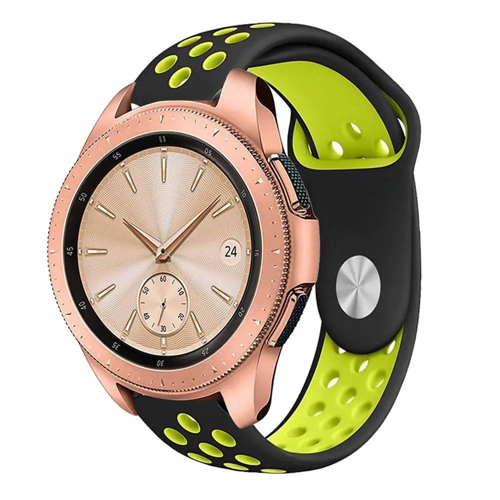 22/20 мм для samsung Шестерни S2 S3 Frontier классический ремешок huami amazfit gtr bip 42/46 мм ремешок huawei GT 2 galaxy watch активный 40/44 мм