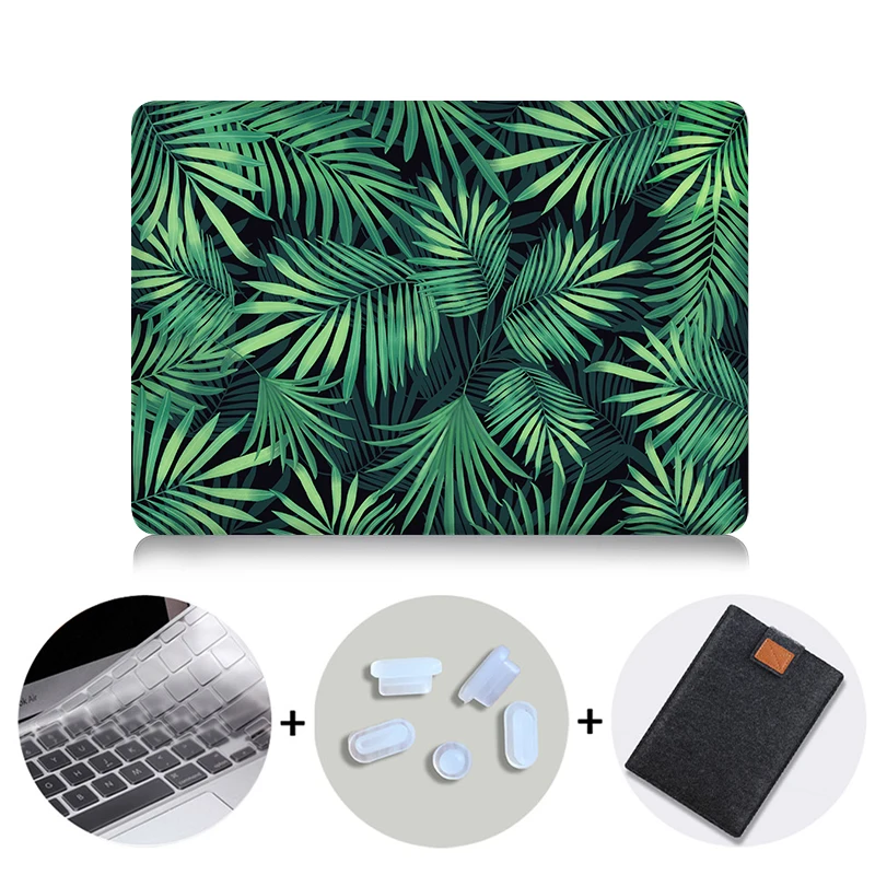 MB13 MTT чехол для ноутбука Macbook Pro retina 13 15 с сенсорной панелью тропические растения чехол для macbook Air 11 13 12 дюймов Funda - Цвет: MB13