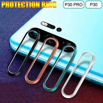 

Tempered Glass Camera Protector for P30 P30Pro Metal Rear Camera Lens Ring Protector Scratch-resistant Full Cover Circle
