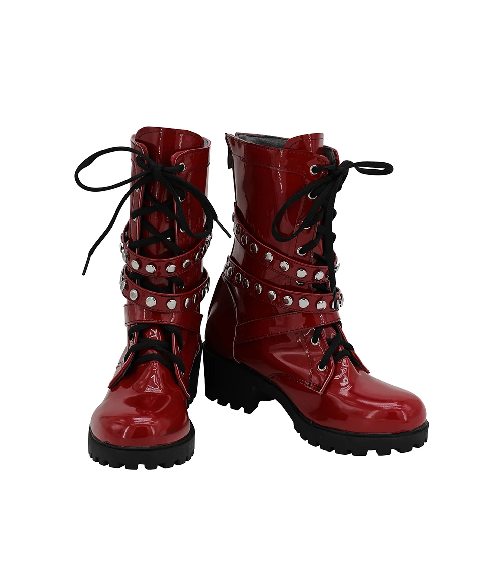 Hypnosis Mic Division Rap Battle Jyushi Aimono Cosplay Boots Red Shoes (2)