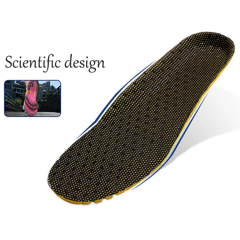 USHINE Stretch Breathable Deodorant Running Pads Foot Insoles Men Women Shoe Insoles Sole Memory Foam Orthopedic Insole