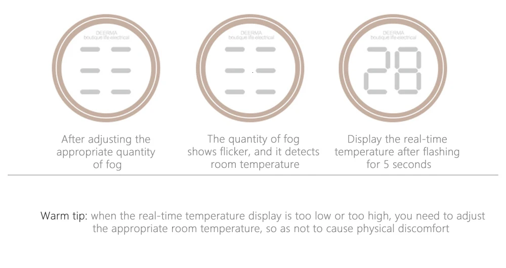 XIAOMI Deerma увлажнитель воздуха бытовой ароматический масляный диффузор очиститель воздуха тумана Умный домашний мини-увлажнитель с сенсорным экраном