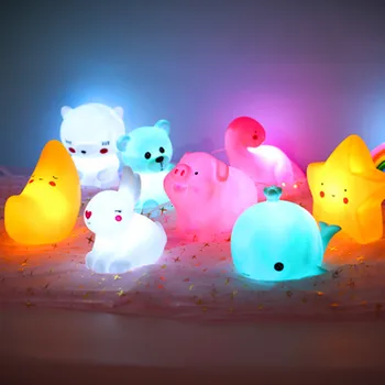 

2020 new year party christmas gift glowing night light children cartoon dinosaur flamingo cute unicorn moon star night light