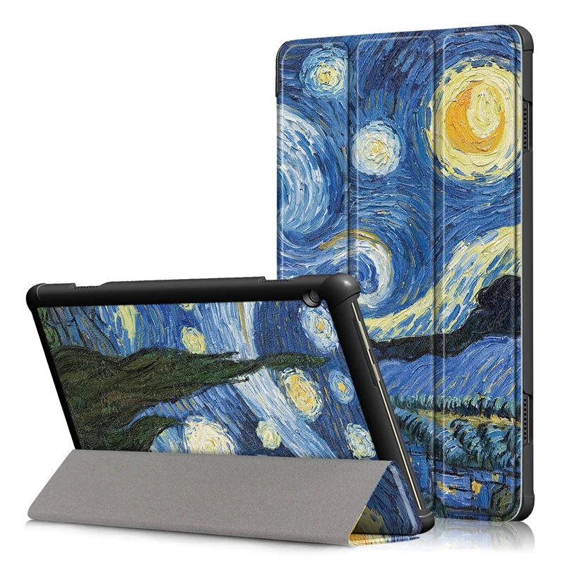 Цветной чехол с рисунком для Lenovo Tab M10 TB-X605F 10 1 дюймов складная подставка умный из