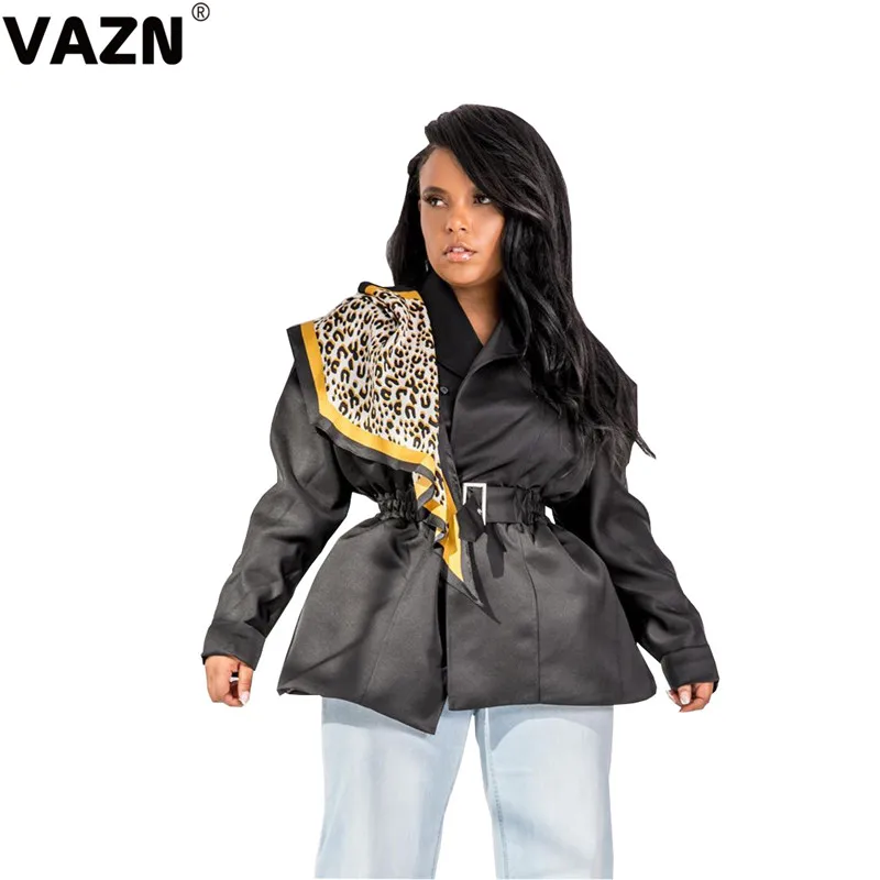 VAZN, осенняя, черная, новая, для уменьшения возраста,, элегантная, сексуальная, дизайнерская, для женщин, мини верхняя одежда, полный рукав, для девушек, бодикон, верхняя одежда, ORY5059