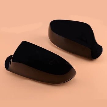 

8F0857528B 1Pair Shiny Black Side Wing Rearview Mirror Cover Cap Casing Fit for AUDI A3 A4 B8 A5 A6 A8 S8 Q3 Without Side Assist