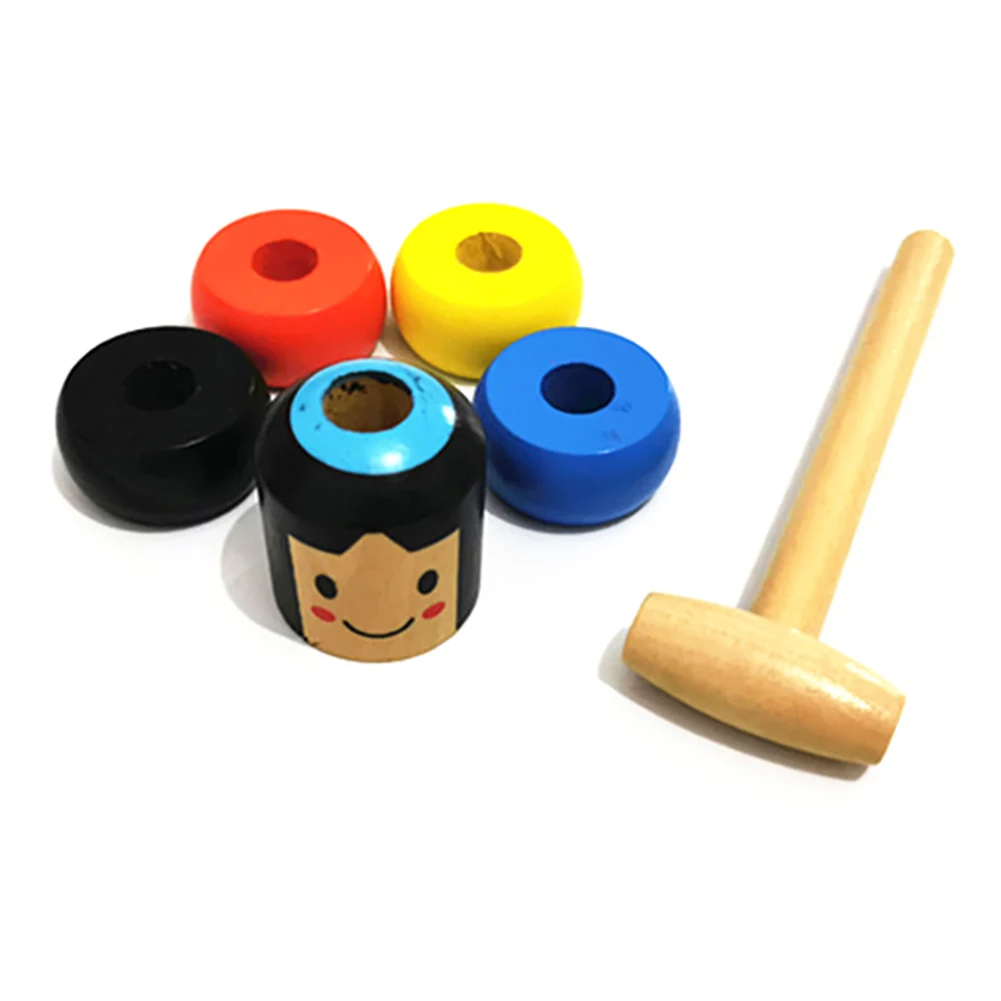 2020 New Wooden Children's Magic Toy Non-falling Wooden Puppet Magic Props Christmas Gift Surprise Toys For Kids