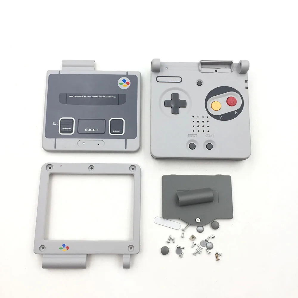 

10PCS Replacement Grey Plastic Housing Shell Case Cover Kit Set for GameBoy Advance SP