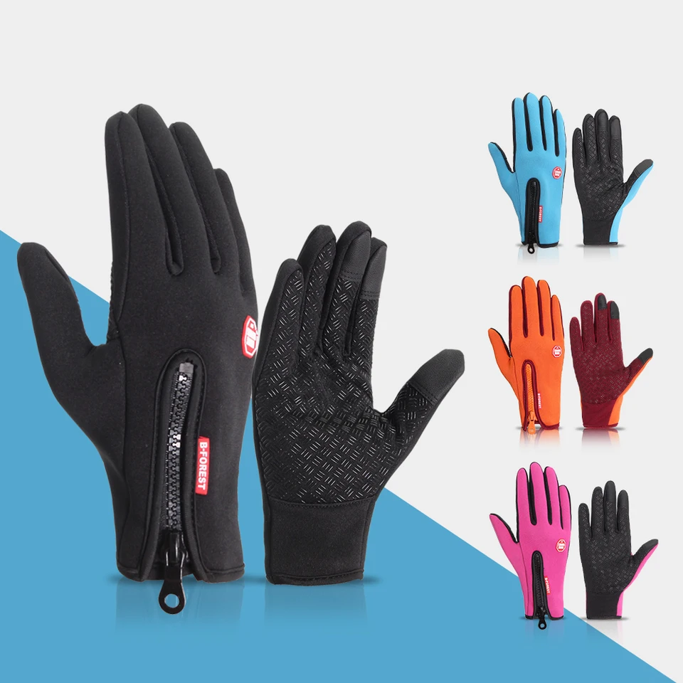 BEAST RAGE Gants De Cyclisme à Doigts Complets Avec Rembourrage Pour Hommes Et Femmes, Antidérapants, Absorbant Les Chocs, Respirants, Gants De VTT à écran Tactile Pour BMX, VTT, Course (Bleu, S