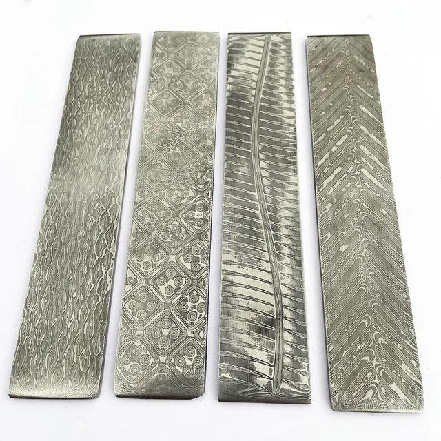 Nuovo modello VG10 Sandwich in acciaio di Damasco per coltelli squisiti fai-da-te che realizzano lama di coltello in acciaio inossidabile vuota ha stato trattamento termico 3