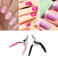 1 шт. ногтей мертвой щипцы от заусенцев ножницы с пластиковыми ручками щипцы для удаления кутикулы машинка для стрижки полезные ножницы для кутикулы