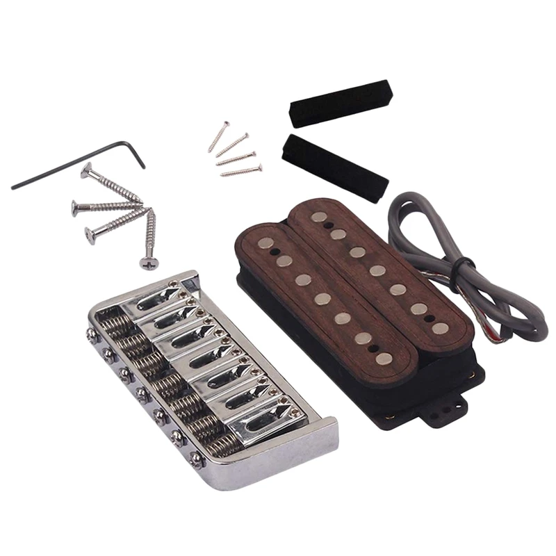 

Guitar Humbucker Pickup Bridge Kits 7 String Rose Wood For Electric Guitar And Pedal Steel Guitar