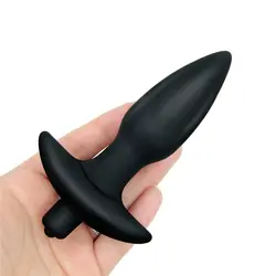 Силиконовый водонепроницаемый анальный Анальная пробка черный Анальный вибратор для простаты, Анальный массажер секс-игрушки массажер