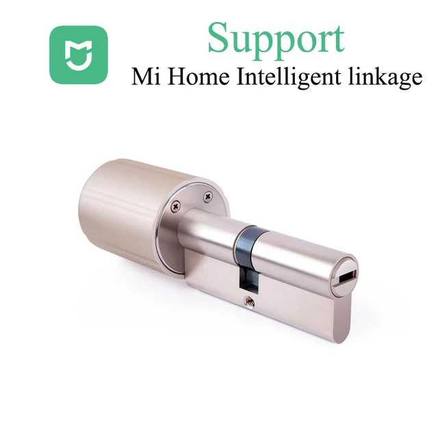Mihome Smart Lock Cylinder  Wireless WIFI Zigbee Lock Core Intelligent Encryption Door Lock E-keys Support For Mijia Mi home APP 1