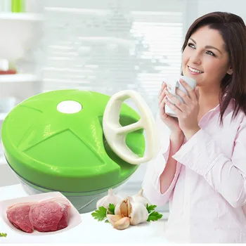 

HKML Multifunction High Quality New High Speedy Design Vegetable Fruit Twist Shredder Manual Meat Grinder Chopper Garlic Cutter