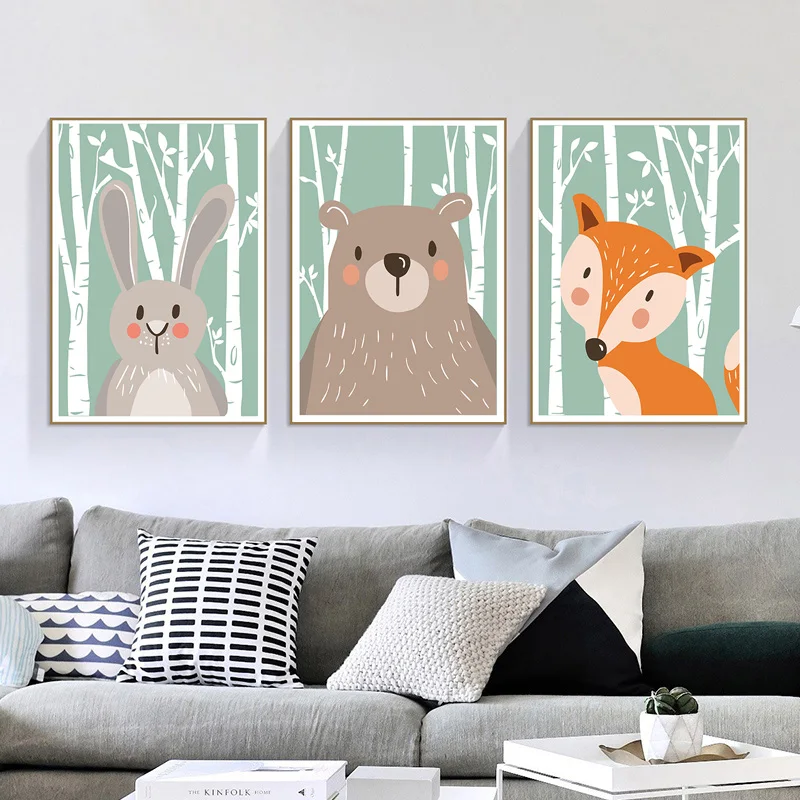 

Cartoon Animal Diamond Embroidery 5D DIY Diamond Painting Christmas Fox Rabbit Deer Bear Cross Stitch Full Rhinestone Mosaic