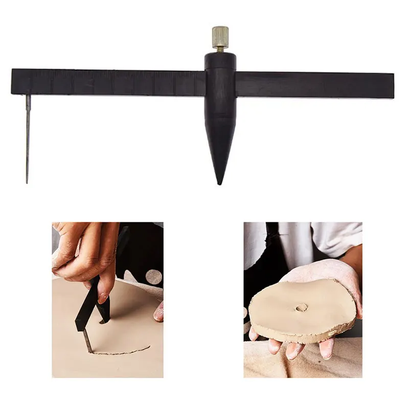 New Arrival Compass Circle Cutter Caliper For Clay Pottery Ceramic Cut 1-34cm Cutting DIY Making Craft Molds Tools Accessories